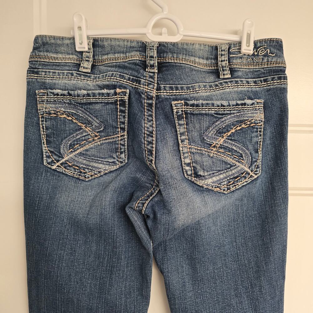 Women's Silver "Suki Bootcut" Medium Wash Denim Jeans | Size 31 - Picture 6 of 12